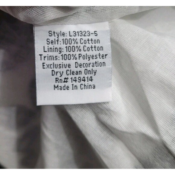 Johnny Was Jade M Mel Embroidered White Black Cotton Midi Dress Pockets Spring - Picture 8 of 11